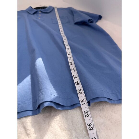 Peter Millar Men's Size XXL Blue Polo Shirt Cotton/Spandex *Discoloration* - Picture 5 of 12